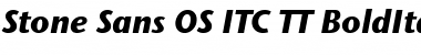 Download Stone Sans OS ITC TT BoldItalic Font