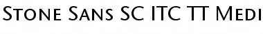 Download Stone Sans SC ITC TT Medium Font