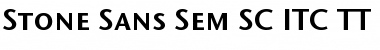 Download Stone Sans Sem SC ITC TT Semi Font