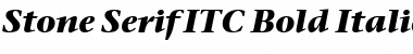 Download Stone Serif ITC Medium Bold Italic Font