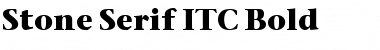 Download Stone Serif ITC Medium Bold Font
