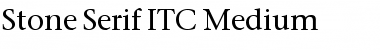 Download Stone Serif ITC Medium Regular Font