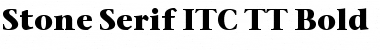 Download Stone Serif ITC TT Bold Font
