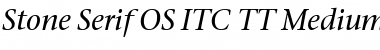 Download Stone Serif OS ITC TT MediumIta Font