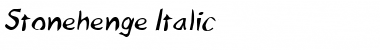 Download Stonehenge Italic Font