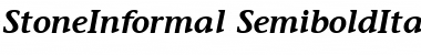 Download StoneInformal SemiboldItalic Font