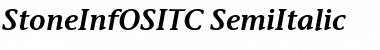 Download StoneInfOSITC Italic Font
