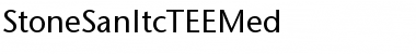 Download StoneSanItcTEEMed Regular Font