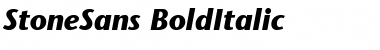 Download StoneSans BoldItalic Font