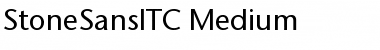 Download StoneSansITC Medium Font