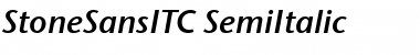 Download StoneSansITC Italic Font