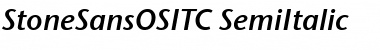 Download StoneSansOSITC Italic Font
