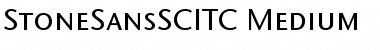 Download StoneSansSCITC Medium Font