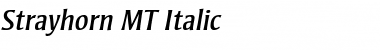 Download Strayhorn MT Italic Font