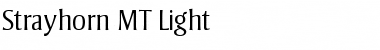 Download Strayhorn MT Light Regular Font