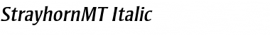Download StrayhornMT RomanItalic Font