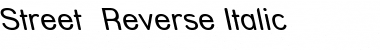 Download Street - Reverse Italic Font