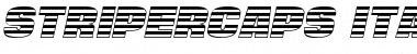 Download StriperCaps Italic Font
