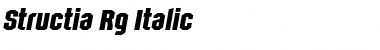 Download Structia Rg Italic Font