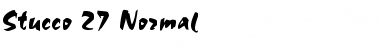 Download Stucco 27 Normal Font