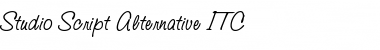 Download Studio Script Alternative ITC Regular Font