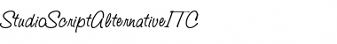 Download StudioScriptAlternativeITC Italic Font