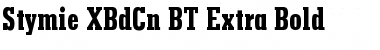 Download Stymie XBdCn BT Extra Bold Font