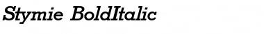 Download Stymie BoldItalic Font