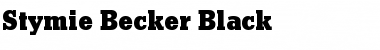 Download Stymie Becker Black Font