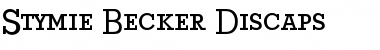 Download Stymie Becker Discaps Regular Font