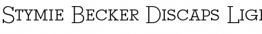 Download Stymie Becker Discaps Light Regular Font