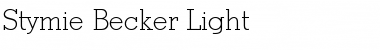Download Stymie Becker Light Regular Font