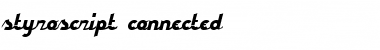 Download styroscript connected Font