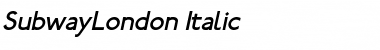 Download SubwayLondon Italic Font