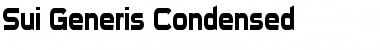 Download Sui Generis Condensed Regular Font