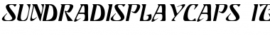 Download SundraDisplayCaps Italic Font