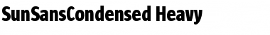 Download Sun Sans Condensed- SunSansCondensed Heavy Font
