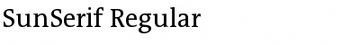 Download Sun Serif- Regular Font