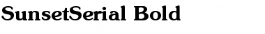 Download SunsetSerial Bold Font