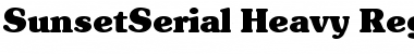 Download SunsetSerial-Heavy Regular Font