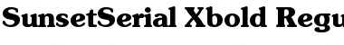 Download SunsetSerial-Xbold Regular Font