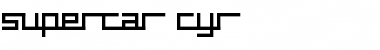 Download supercar cyr Regular Font