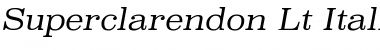 Download Superclarendon Light Italic Font