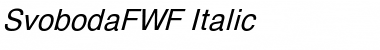 Download SvobodaFWF Italic Font