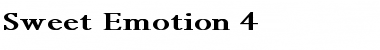 Download Sweet Emotion 4 Bold Font