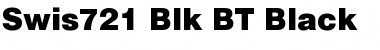 Download Swis721 Blk BT Black Font