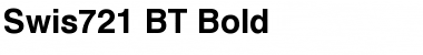 Download Swis721 BT Bold Font