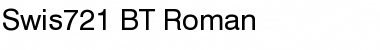 Download Swis721 BT Roman Font