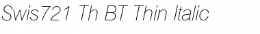 Download Swis721 Th BT Thin Italic Font