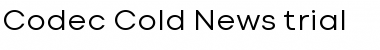 Download Codec Cold Trial Font